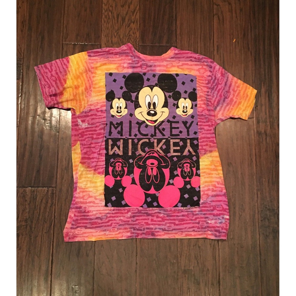 Vintage Disney Mickey Disney Walt Disney Company Tye-dye Shirt. Size‎ M